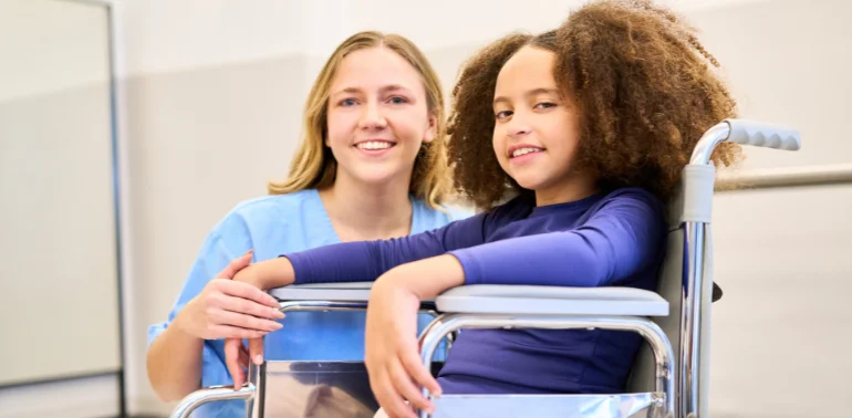 Physiotherapist providing hypotonia physiotherapy treatment at home in Karachi